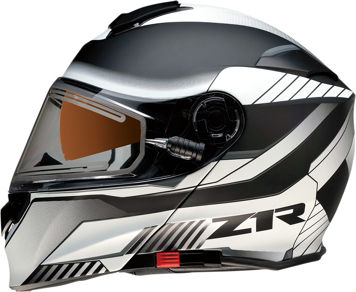 Z1R Solaris Motorcycle Helmet - Scythe - Electric - White/Black - Small 0120-0662