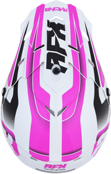 AFX FX-17 Motorcycle Helmet - Force - Pearl White/Fuchsia - XS 0110-5255