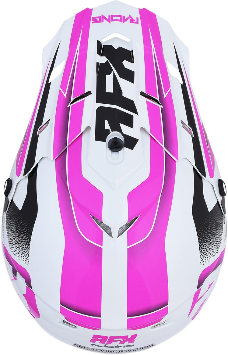 AFX FX-17 Motorcycle Helmet - Force - Pearl White/Fuchsia - XL 0110-5259