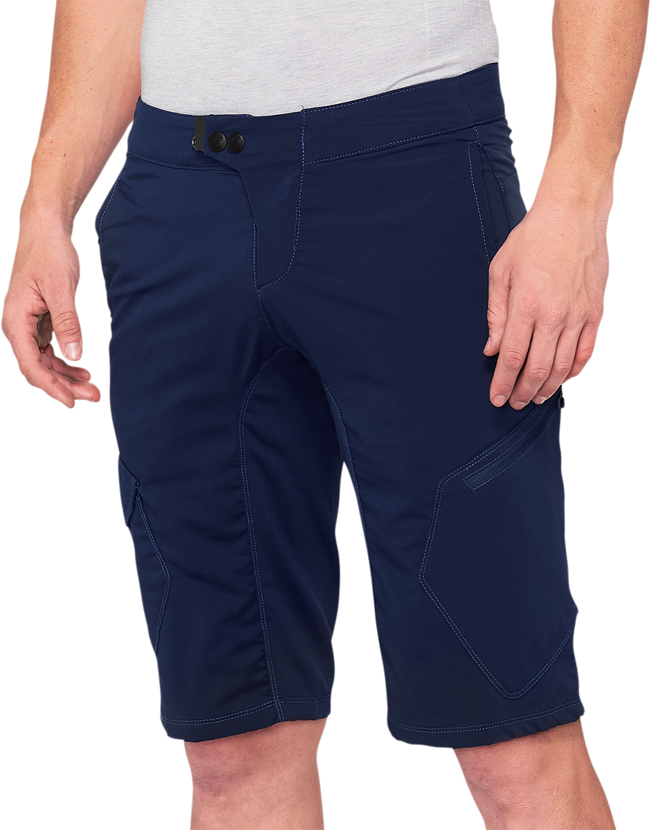 100% Ridecamp Shorts - Navy - US 36 40029-00025