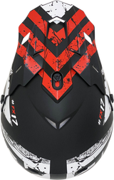 AFX FX-17 Motorcycle Helmet - Attack - Matte Black/Red - Medium 0110-7150