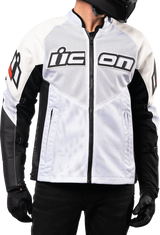 ICON Mesh AF™ Leather Jacket - White - Large 2810-3904