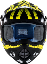 AFX FX-17 Motorcycle Helmet - Attack - Matte Black/Hi-Vis Yellow - Medium 0110-7174