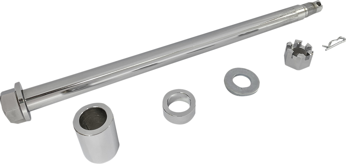 DRAG SPECIALTIES Axle Kit - Rear - Chrome - '00-'01 FLT W16-0348