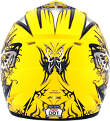 AFX FX-17 Motorcycle Helmet - Butterfly - Matte Yellow - Small 0110-7132