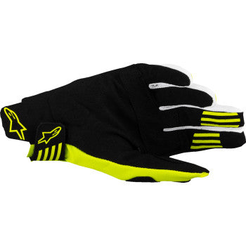 ALPINESTARS Techstar MX Gloves - Black/Fluo Yellow - XL 3560125-155-XL