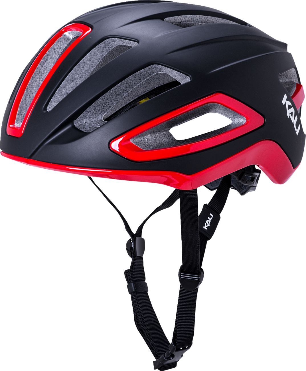 KALI Uno Bicycle Helmet - Matte Black/Red - L/XL 0240921127