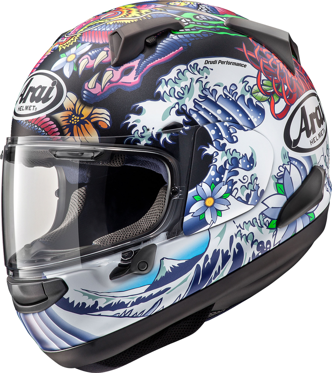 ARAI Quantum-X Motorcycle Helmet - Oriental - Black Frost - Large 0101-15751