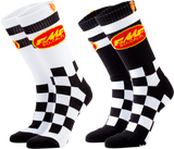 FMF Checker Socks - 2 pack - One Size HO20194902AST 3431-0685