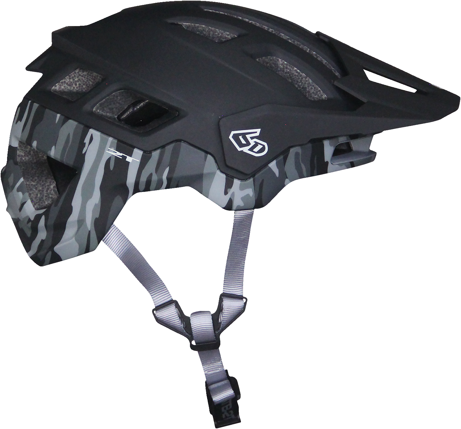 6D ATB-2T Bicycle Helmet - Ascent - Black/Camo Matte - XL