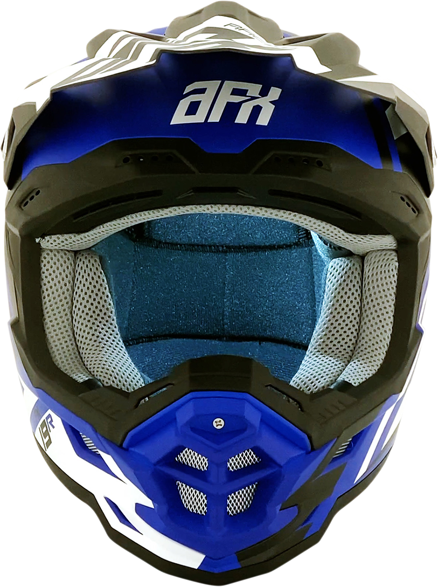 AFX FX-19R Motorcycle Helmet - Racing - Matte Blue - Large 0110-7070