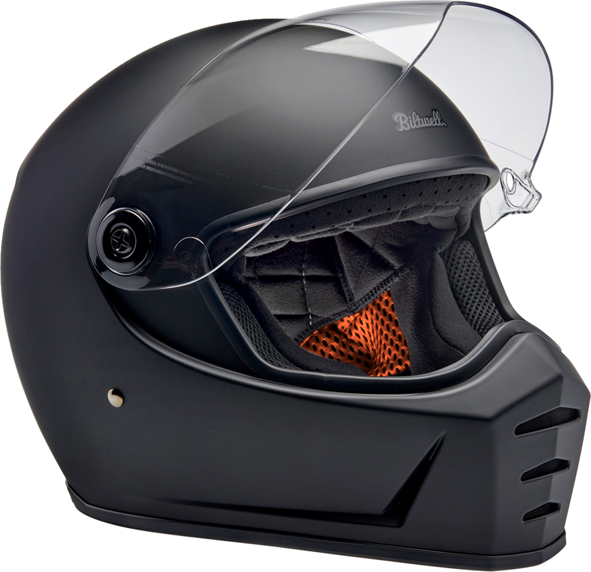 BILTWELL Lane Splitter Motorcycle Helmet - Flat Black - Medium 1004-201-503