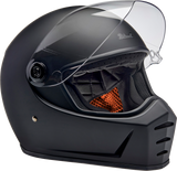 BILTWELL Lane Splitter Motorcycle Helmet - Flat Black - Medium 1004-201-503