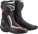 ALPINESTARS SMX+ Boots - Black/White/Red Fluorescent - US 8 / EU 42 2221019-1231-42