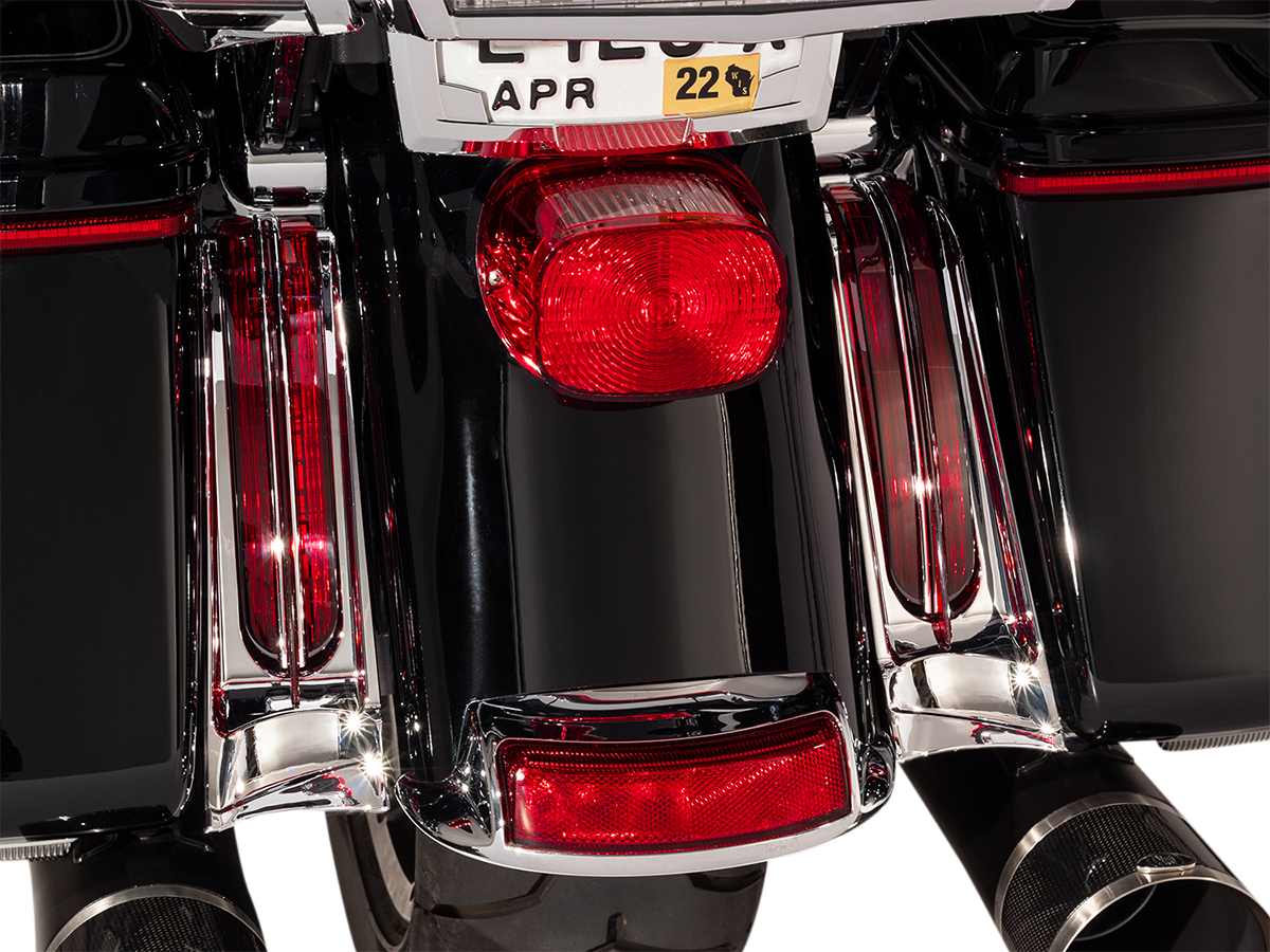 CIRO Filler Panel Lights - Red/Chrome 40050