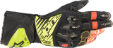 ALPINESTARS GP Tech V2 S Gloves - Black/Fluo Yellow/White/Fluo Red - 3XL 3556422-1503-3X