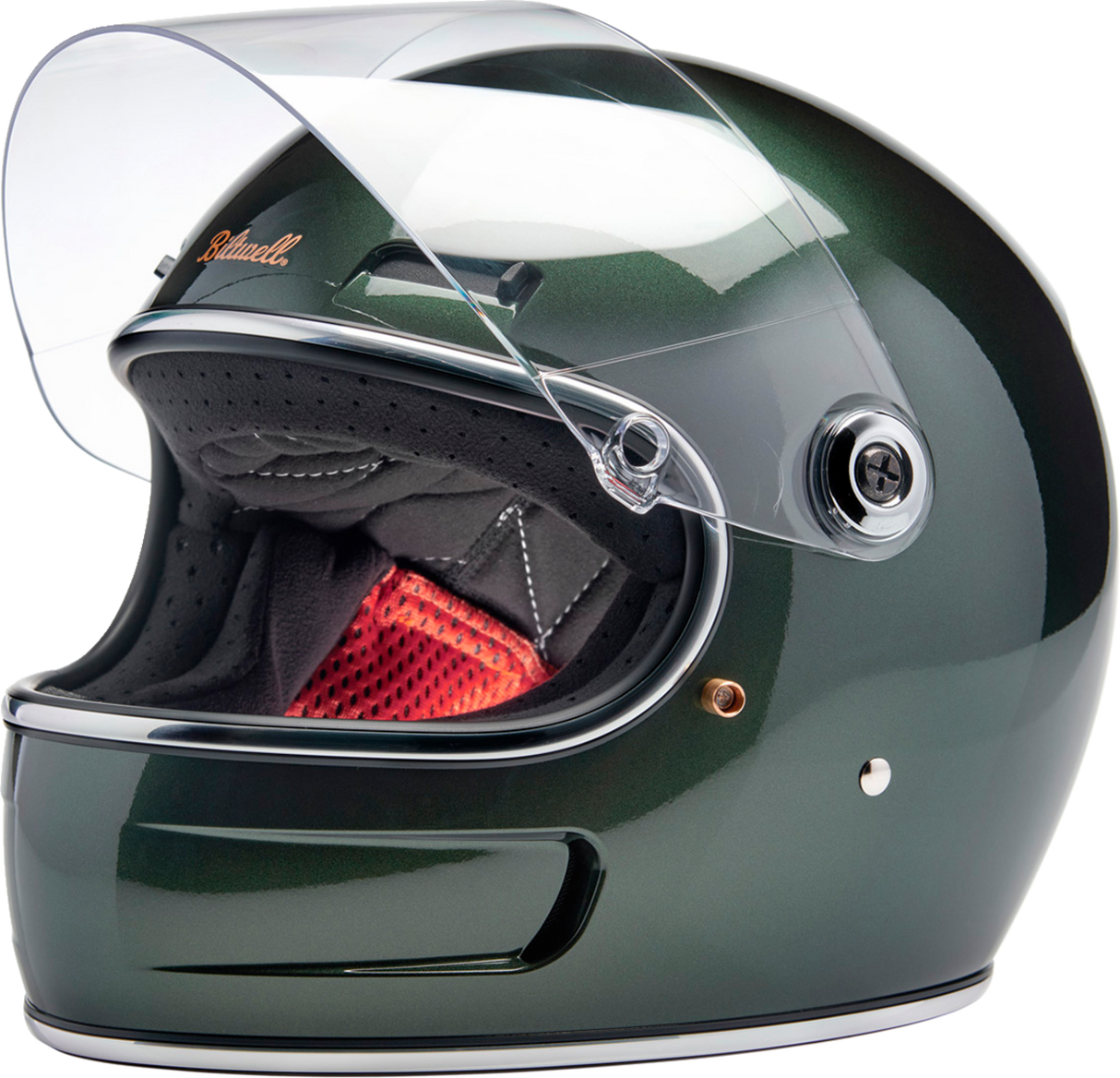 BILTWELL Gringo SV Motorcycle Helmet - Metallic Sierra Green - Large 1006-324-504