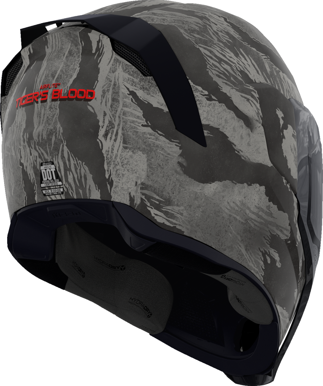 ICON Airflite™ Motorcycle Helmet - Tiger's Blood - MIPS® - Gray - 3XL 0101-16246