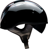 Z1R Vagrant Motorcycle Helmet - USA Skull - Black - XS 0103-1307