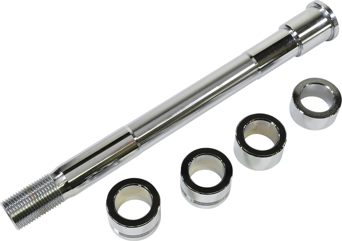 DRAG SPECIALTIES Axle Kit - Front - Chrome W16-0353