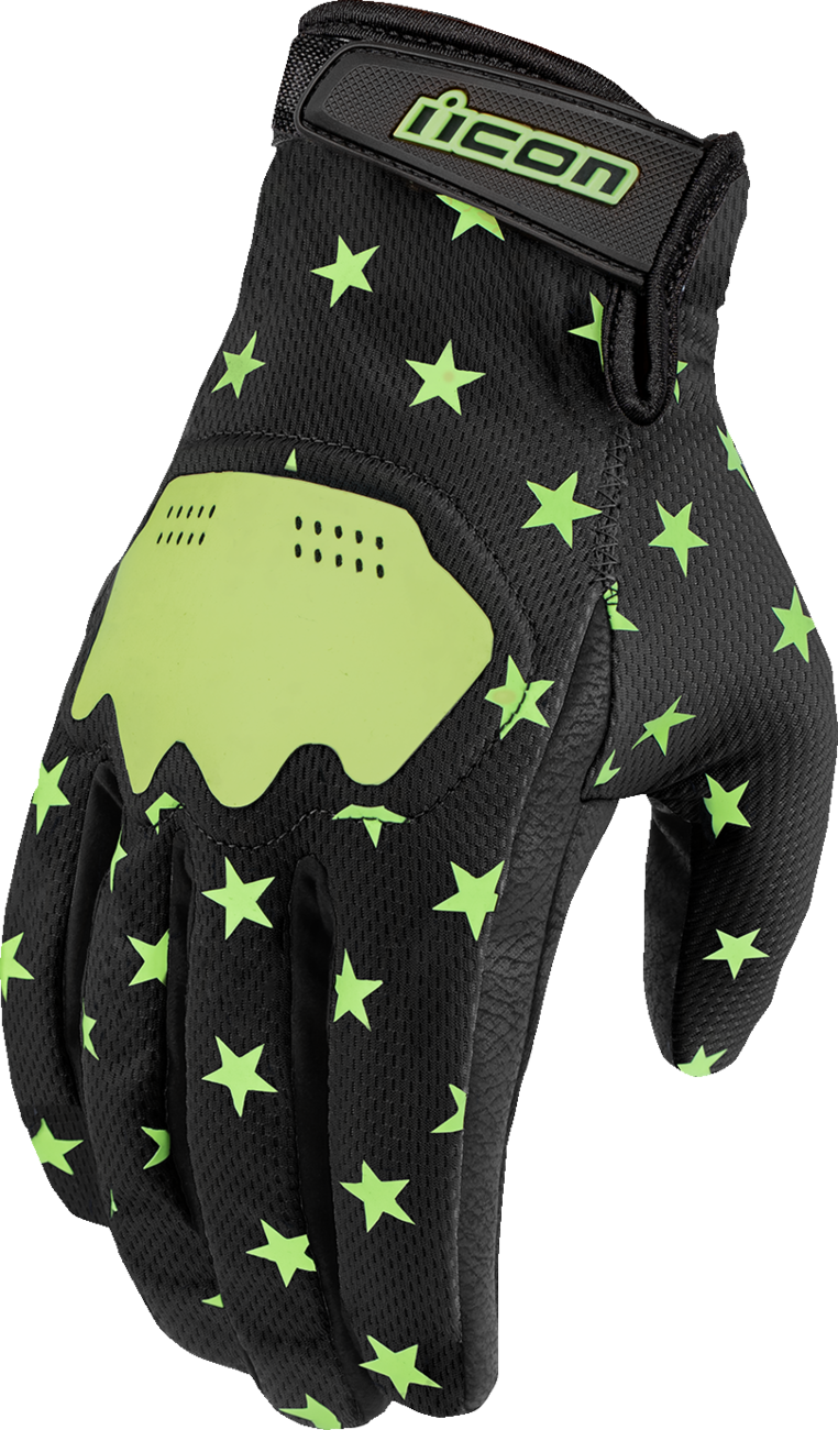 ICON Hooligan™ Old Glory Gloves - Glow - 4XL 3301-4698