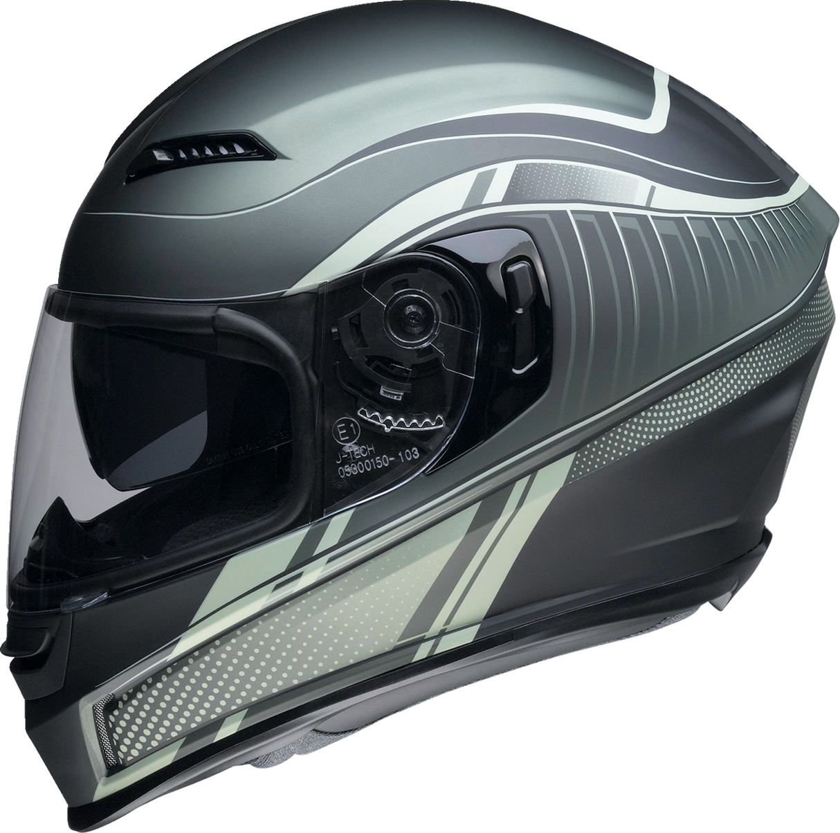 Z1R Jackal Motorcycle Helmet - Dark Matter - Green - Large 0101-14858