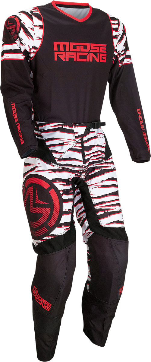 MOOSE RACING Qualifier Jersey - Black/Red - Large 2910-6976