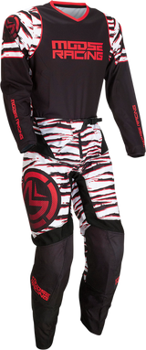 MOOSE RACING Qualifier Jersey - Black/Red - Large 2910-6976