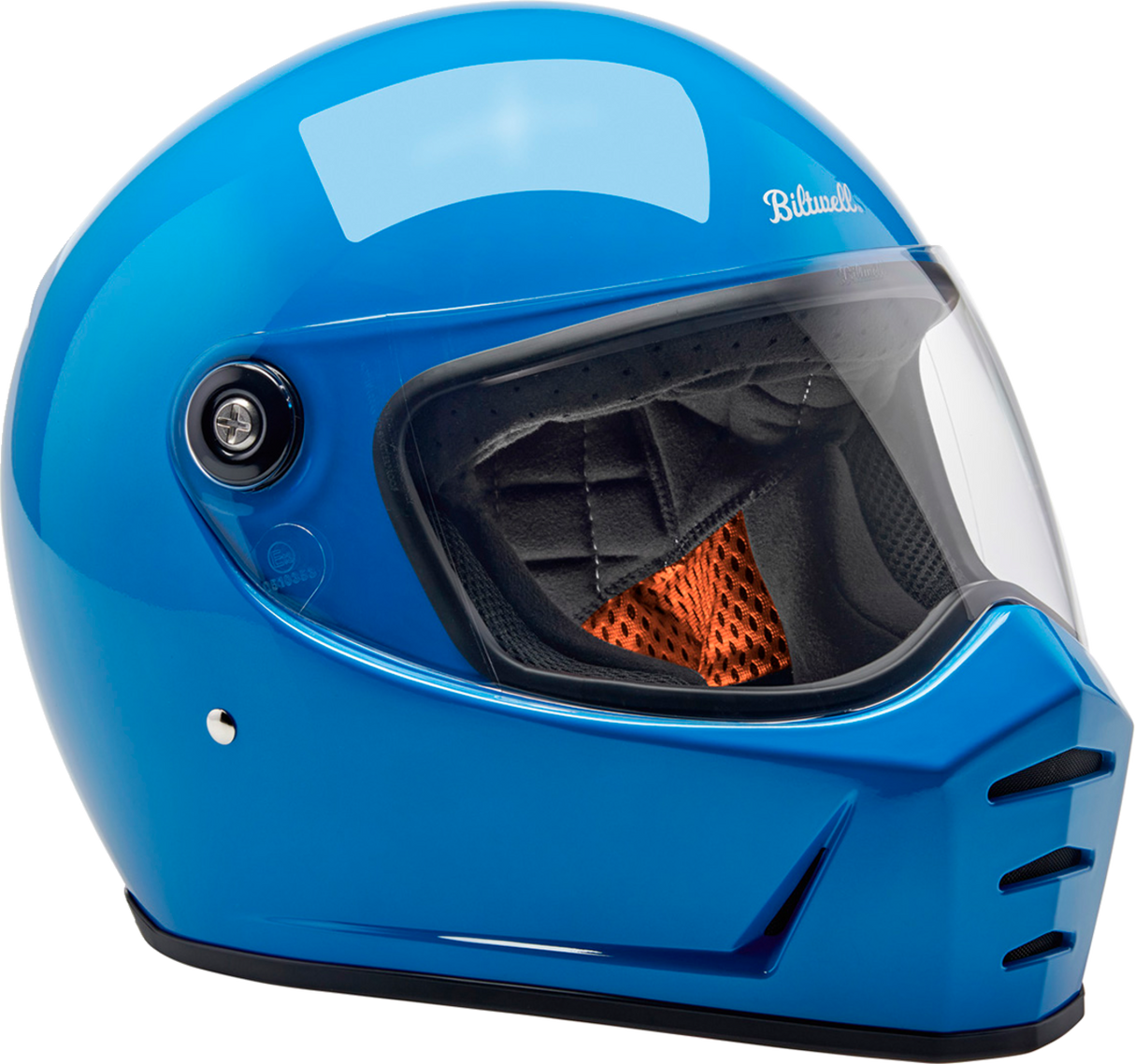 BILTWELL Lane Splitter Motorcycle Helmet - Gloss Tahoe Blue - XS 1004-129-501