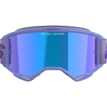 ALPINESTARS Goggles Vision 5 Goggles - Wordmark - Purple - Blue Mirror 5102425-3116