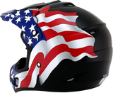 AFX FX-17 Motorcycle Helmet - Flag - Black - XS 0110-2368