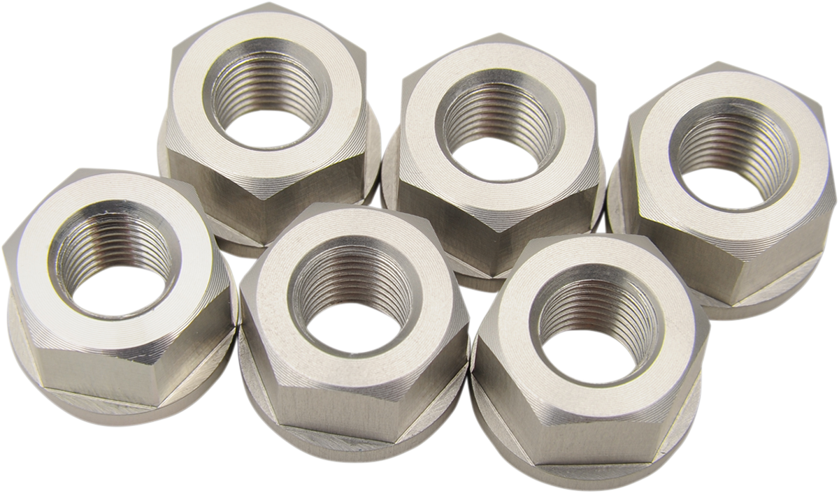 DRIVEN RACING Aluminum Sprocket Nuts - Silver - M10 x 1.25 DSNSL