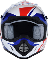 AFX FX-17 Motorcycle Helmet - Aced - Red/White/Blue - Large 0110-6481