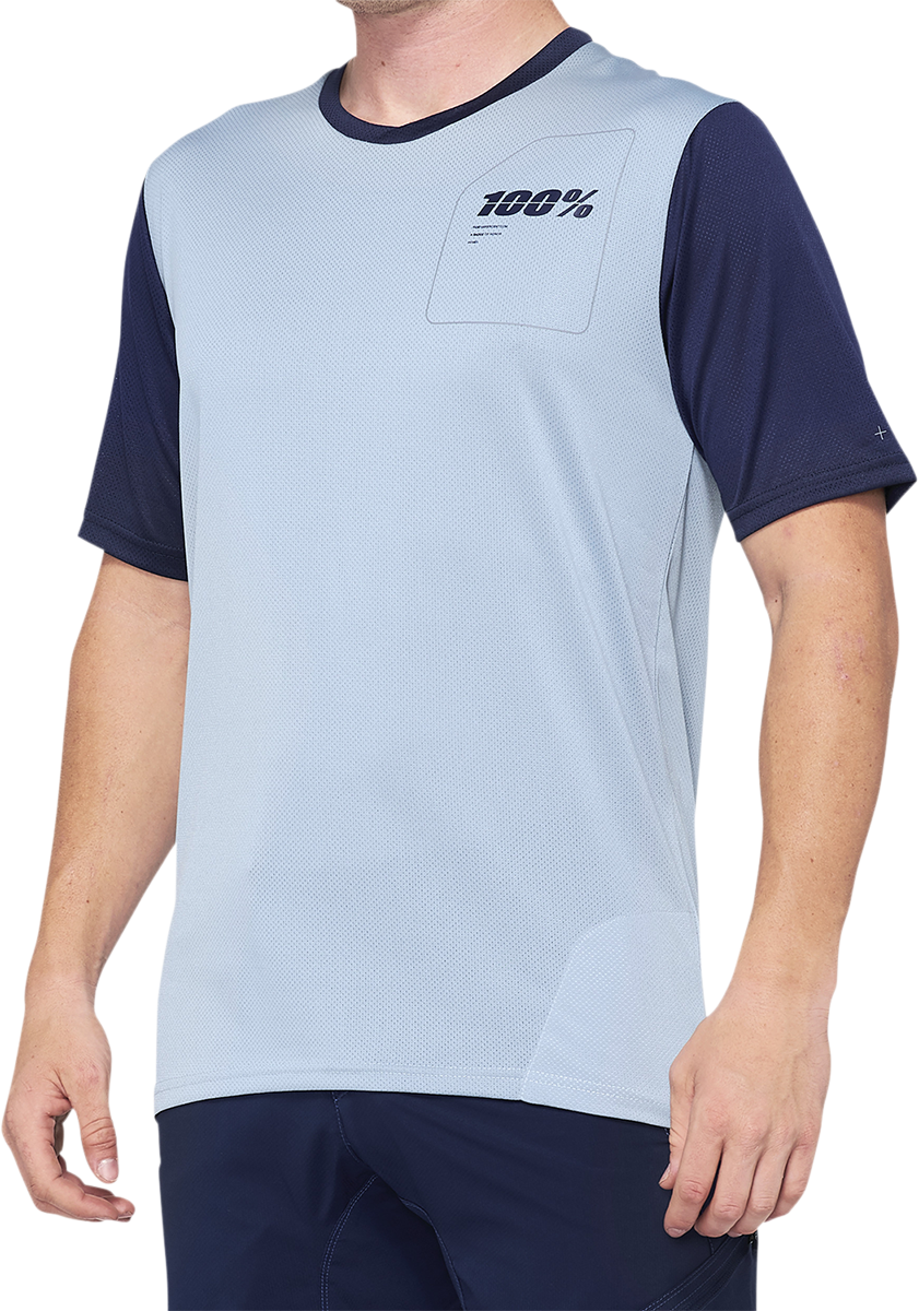 100% Ridecamp Jersey - Short-Sleeve - Blue/Navy - Medium 40027-00011