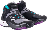 ALPINESTARS Women Stella CR-X Drystar® Shoes - Black/Gray/Teal/Purple - US 6.5 2611523137065