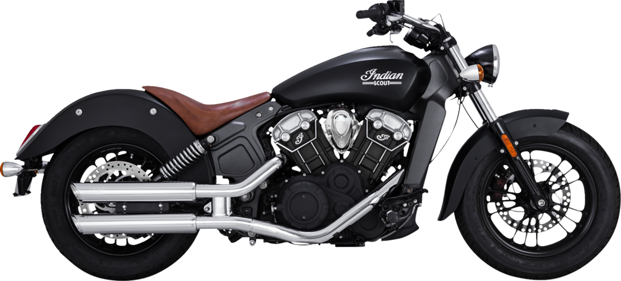 Vance & Hines Exhaust for Indian Scout 2015-2024 PCX 3" Twin Slash Slip-On Mufflers in Chrome 18323