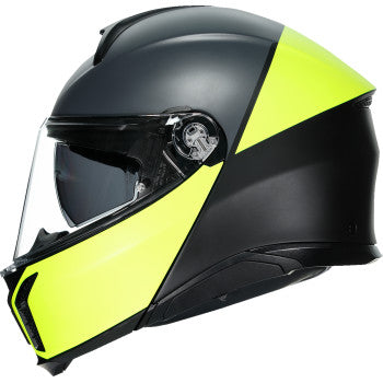 AGV Tourmodular Motorcycle Helmet - Balance - Black/Yellow Fluo/Gray - Small 211251F2OY00110