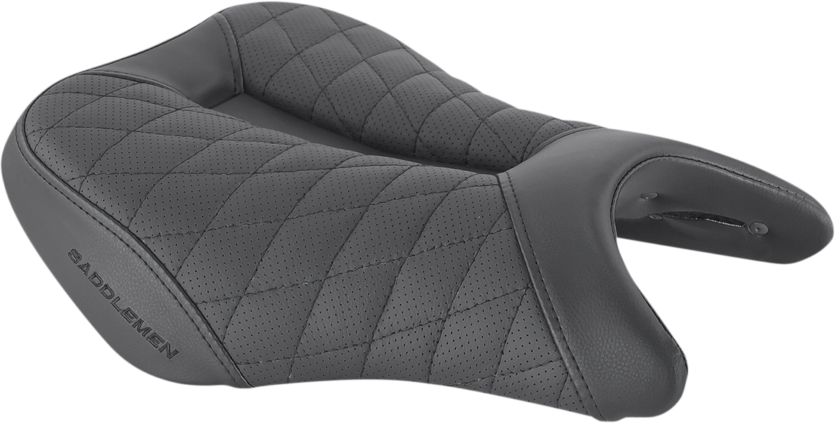 SADDLEMEN Track Seat - Lattice Stitch - Black - GSX '18-'20 0810-S075