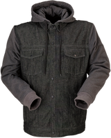 Z1R Denim Hoodie - Black/Gray - 5XL 2840-0111