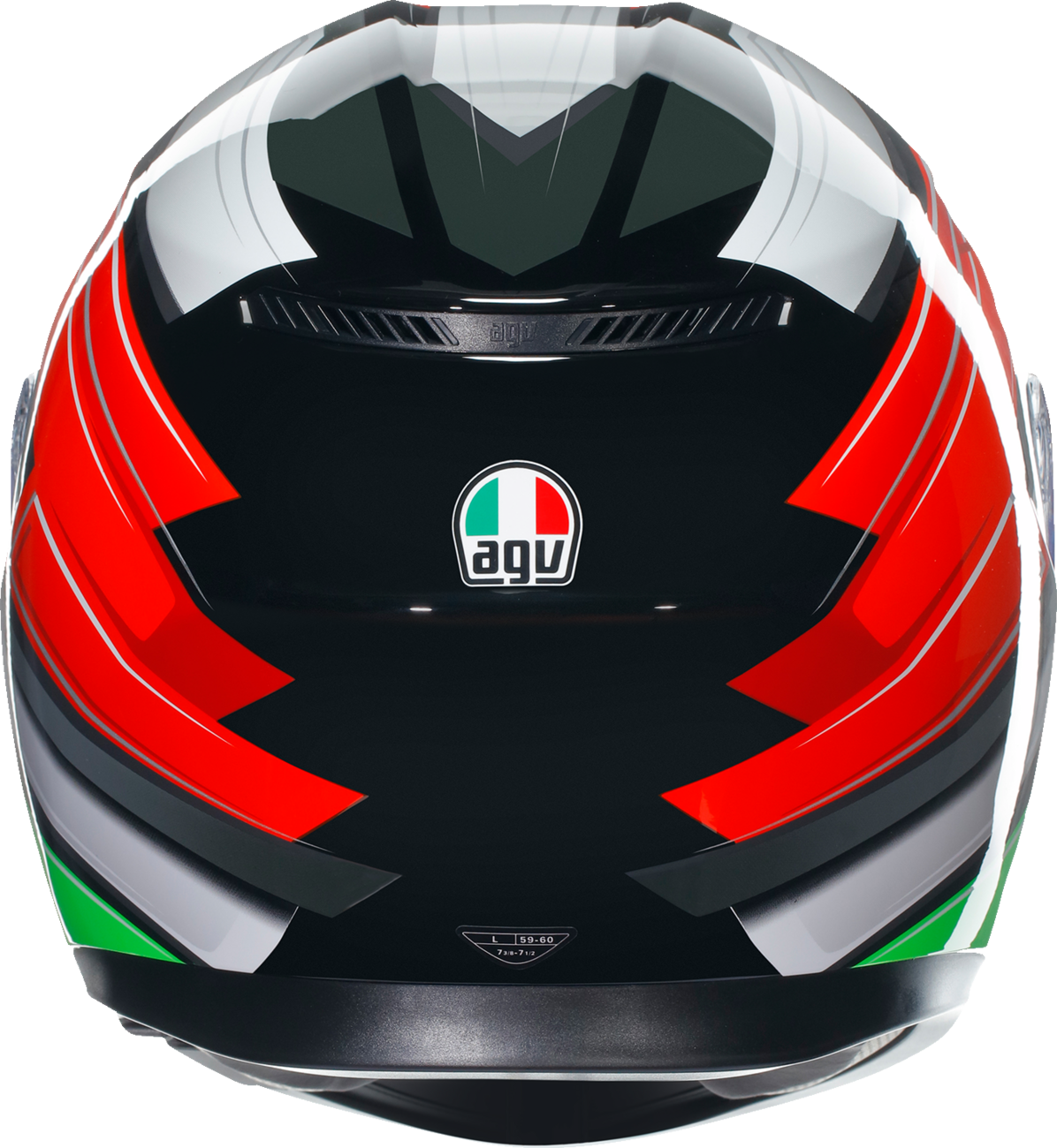 AGV K3 Motorcycle Helmet - Wing - Black/Italy - Small 2118381004007S