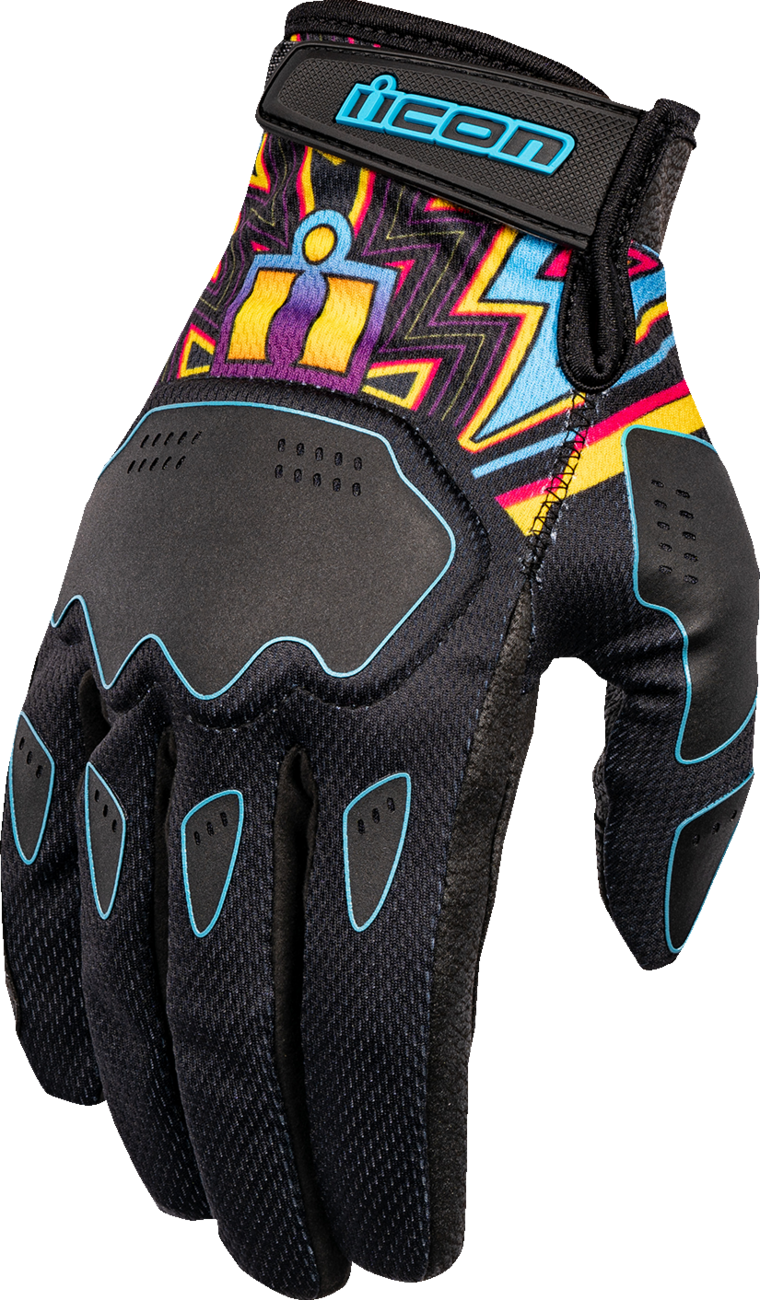 ICON Hooligan Lucky Lid™ Gloves - Black - Medium 3301-4642