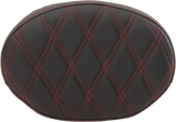 DRAG SPECIALTIES Backrest Pad - Oval - Double Diamond - Red Thread 0822-0430