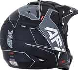 AFX FX-17 Motorcycle Helmet - Aced - Matte Black/White - Large 0110-6491