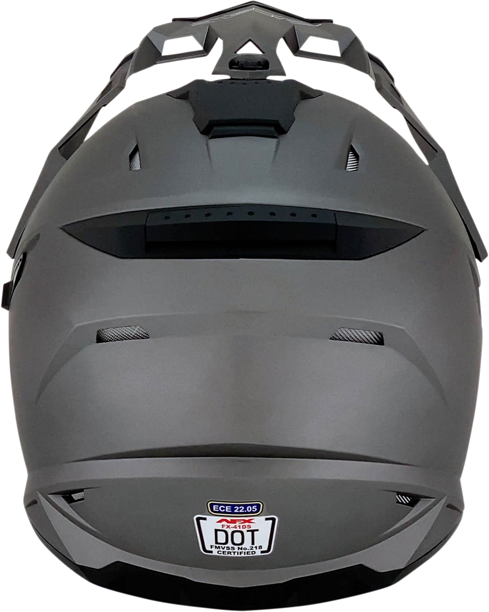 AFX FX-41DS Motorcycle Helmet - Frost Gray - XS 0110-3760