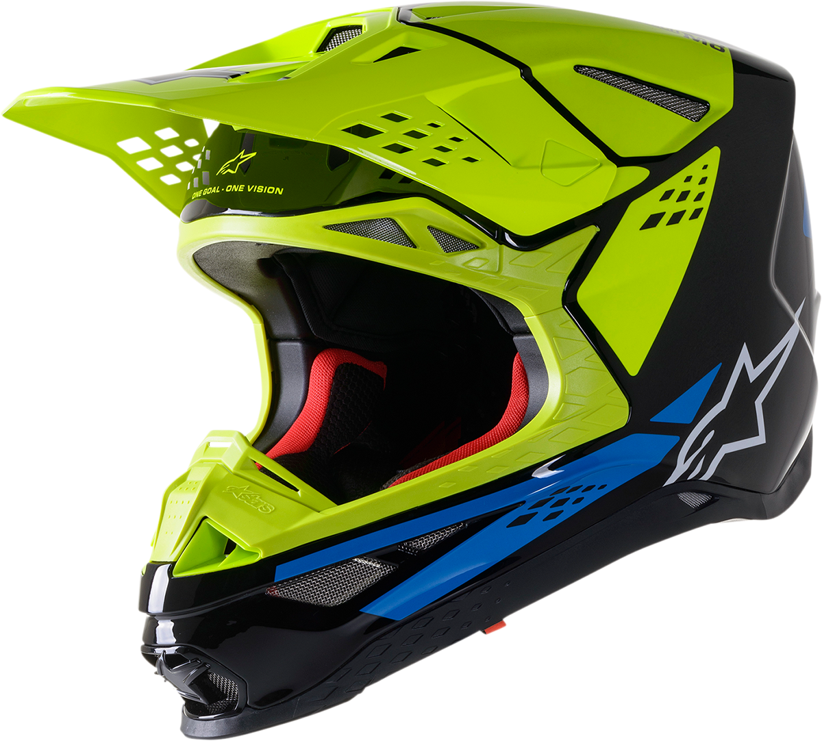 ALPINESTARS Supertech M8 Motorcycle Helmet - Factory - Black/Yellow/Blue - XL 8302922-1578-XL