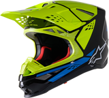 ALPINESTARS Supertech M8 Motorcycle Helmet - Factory - Black/Yellow/Blue - Medium 8302922-1578-MD