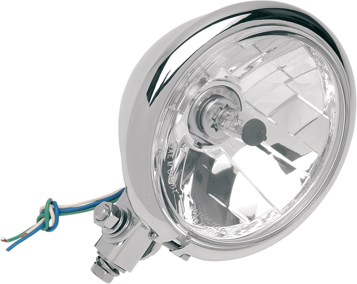 DRAG SPECIALTIES Bottom Mount Springer Headlight - 5-3/4" - Chrome 20-6035WI