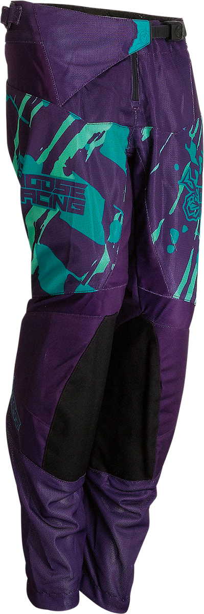 MOOSE RACING Youth Agroid Pants - Purple/Teal - 22 2903-2173