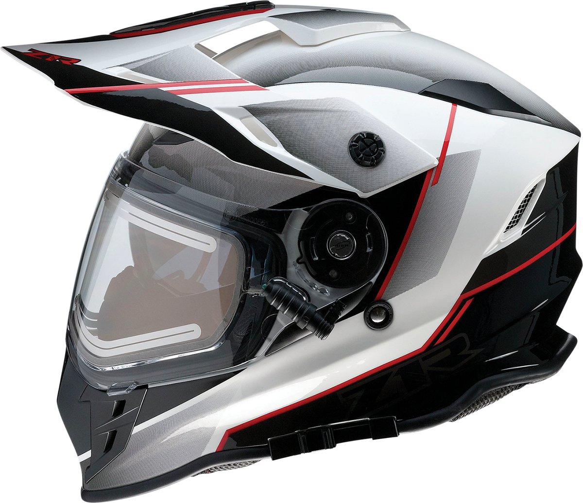 Z1R Range Motorcycle Helmet - Bladestorm - Black/Red/White - Medium 0101-14055