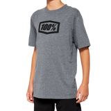 100% Youth Icon T-Shirt - Heather Gray - Large 20001-00010